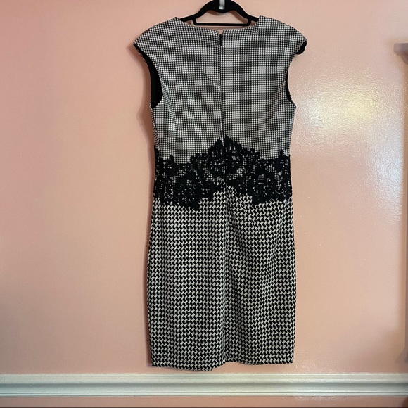 NWOT NY and Company Houndstooth Work Suit Dress - Picture 7 of 9